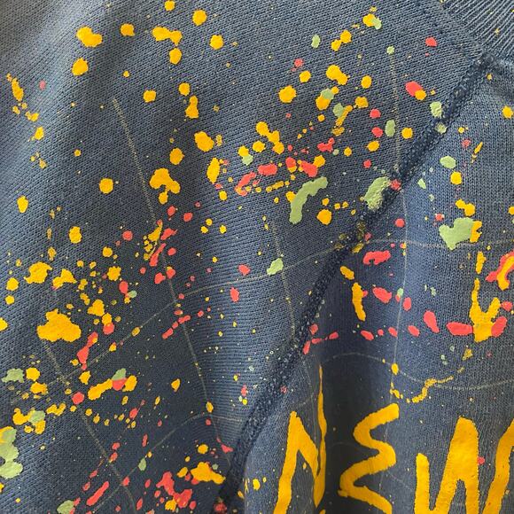 90’s Hanes Artist New York Raglan Sweatshirt Size XL - Picture 4 of 6